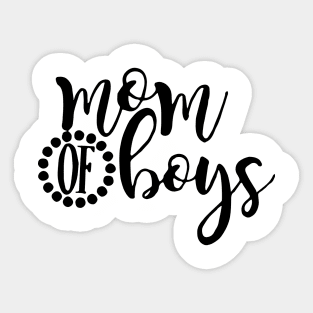 Mom Of Boys Raglan Mom Sticker